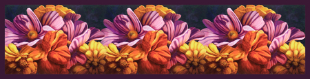 Cosmos silk scarf