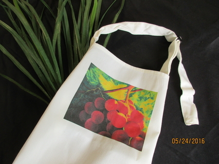 Luminous Grapes Apron