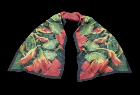 Nasturtium silk scarf