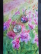 Pink Dahlias, small circle
