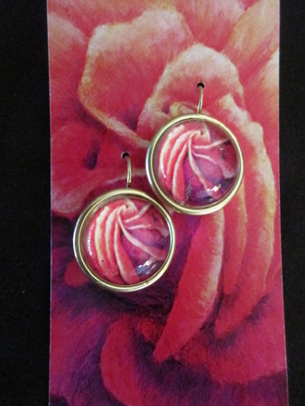 Pink Rose, large round